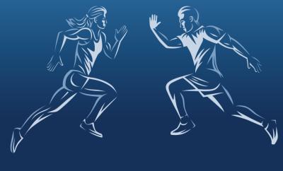 illustration of 2 athletes