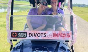golf cart group photo