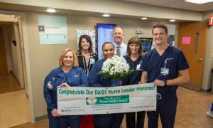 group photo of Daisy award presentation