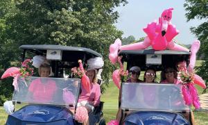 two golf cart groups