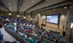 town hall attendees